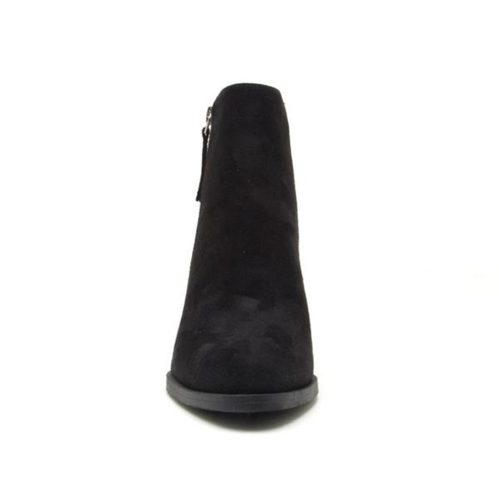 NEW Black Suede Ankle Booties - Picture 3 of 4